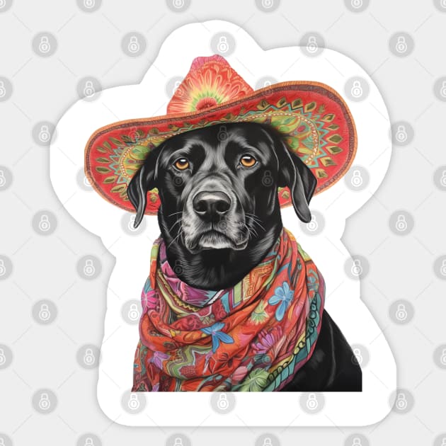 Labrador Portrait Sticker by TacoTruckShop